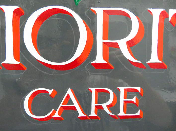 Hand lettered traditionally