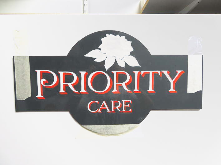 Tape up the sign