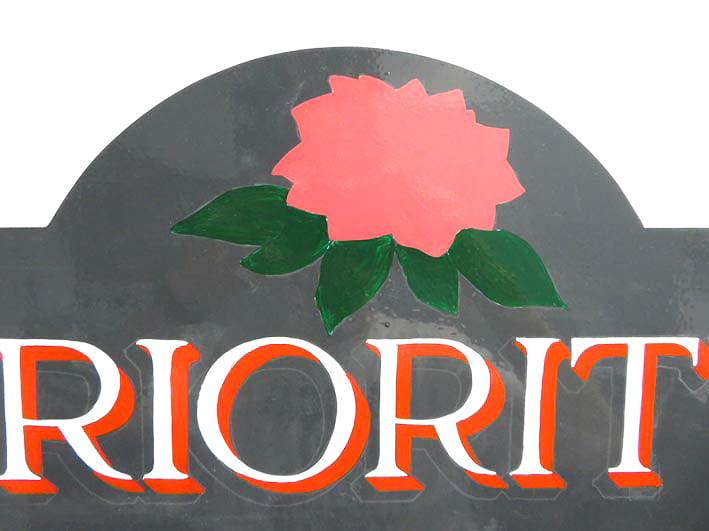 Painting images on signs