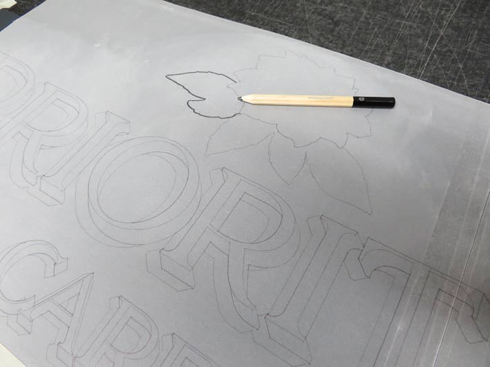 Pencil and tracing paper