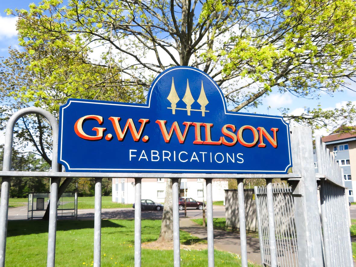 Gold leaf signs in Dundee