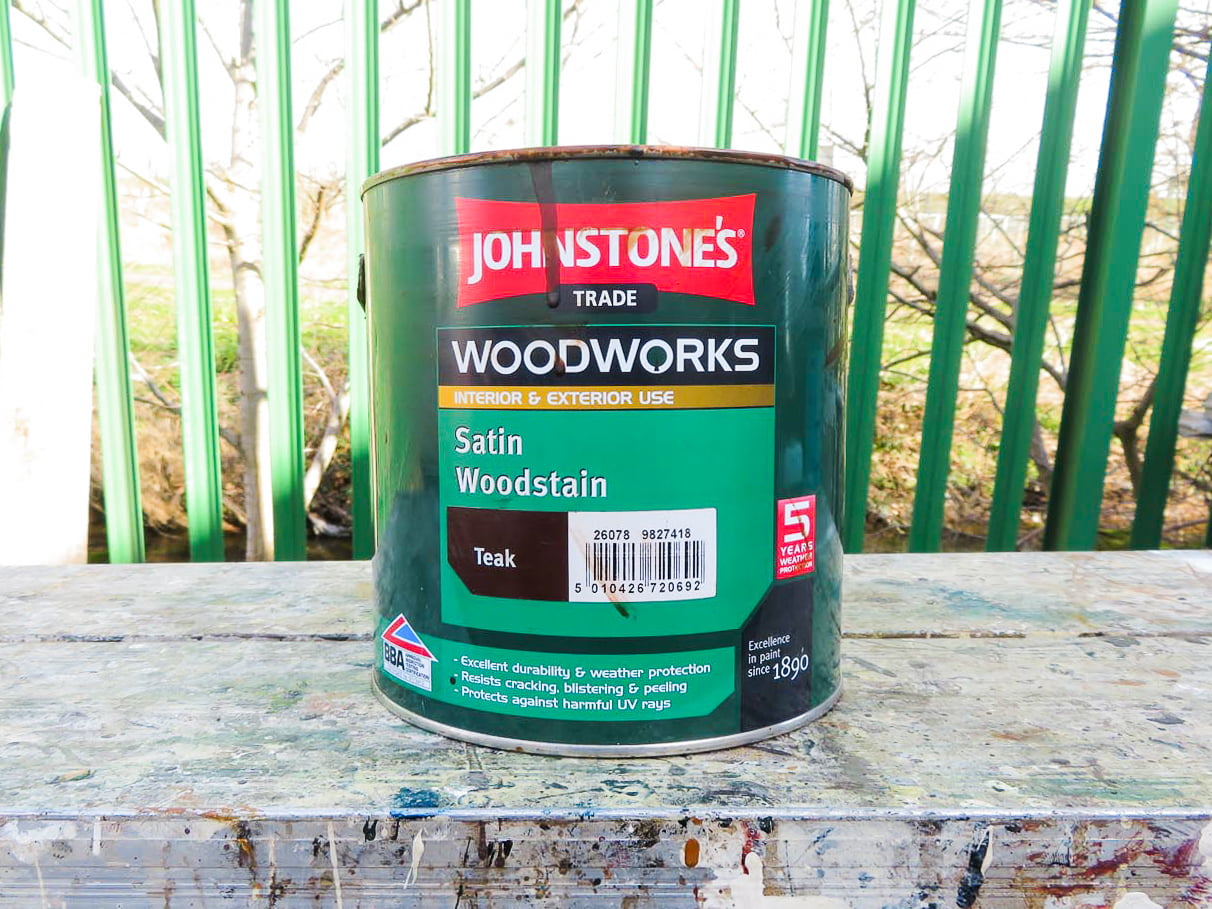 Wood stain used for painting signs