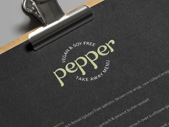 Custom lettering for a logo design