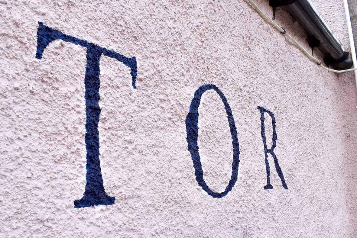 Hand lettering Braemar Aberdeenshire