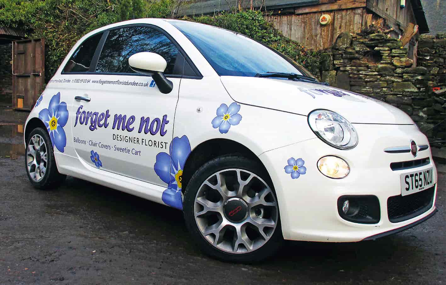 Car advertising graphics Dundee